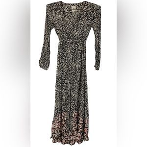 Billabong Women’s Maxi Beach Dress XS High-Low Boho Button Up NWOT